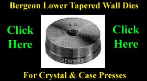 Bergeon 5500-C Watch Crystal Press with 10 Tapered Dies