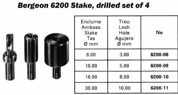 Bergeon Bushing Chart