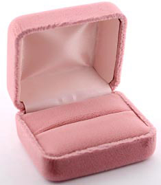 velvet double ring box