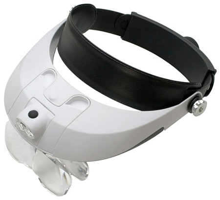 Head Wearing Magnifier Optivisor Lens Glasses Magnifying Visor