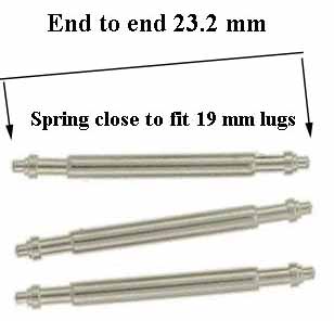 Stainless Steel Twin Flange Spring Bars LUG Size 20MM x 1.8MM Pack Of Two 
