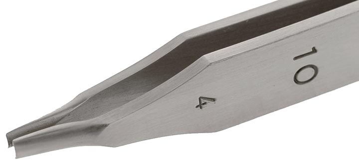 Pinzette Extra Fini Horotec 12.901-5 Per Molle Per Capelli – Acciaio, N.5, Precitec