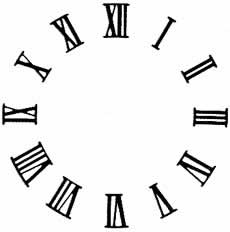Roman Clock Numbers