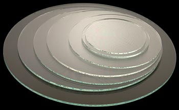 4 1/16” or 103.9 mm Round Convex Clock Glass  