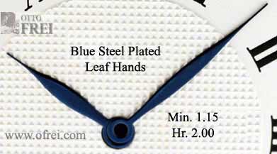 heat blued steel hands for ETA Unitas 6498 6497 Big Pilot Aviator Fliegeruhr 