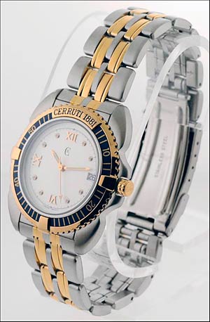 イタリア 時計 キャンドルスタンド 真鍮 磁器 ブルー 425TBG